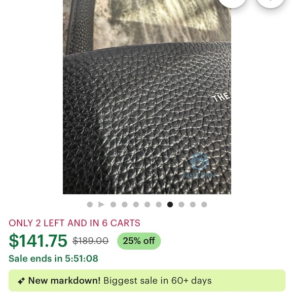 NWT Small Classic Tote Bag Purse Timeless Design Small Black Pebbled fauxLeather - Picture 3 of 11